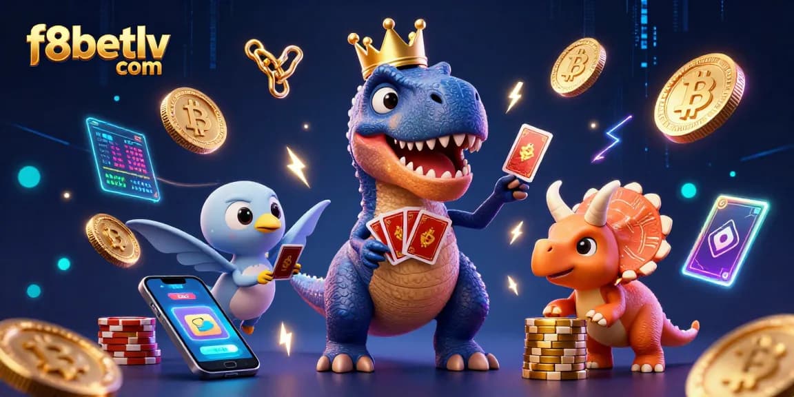 Experience thrilling gaming at f8betlv com with vibrant 3D characters and neon coin dynamics.