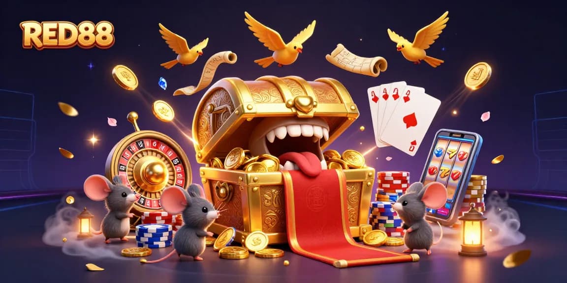 Experience the thrills at RED88 with exciting slots, dynamic roulette, and vibrant gaming elements.