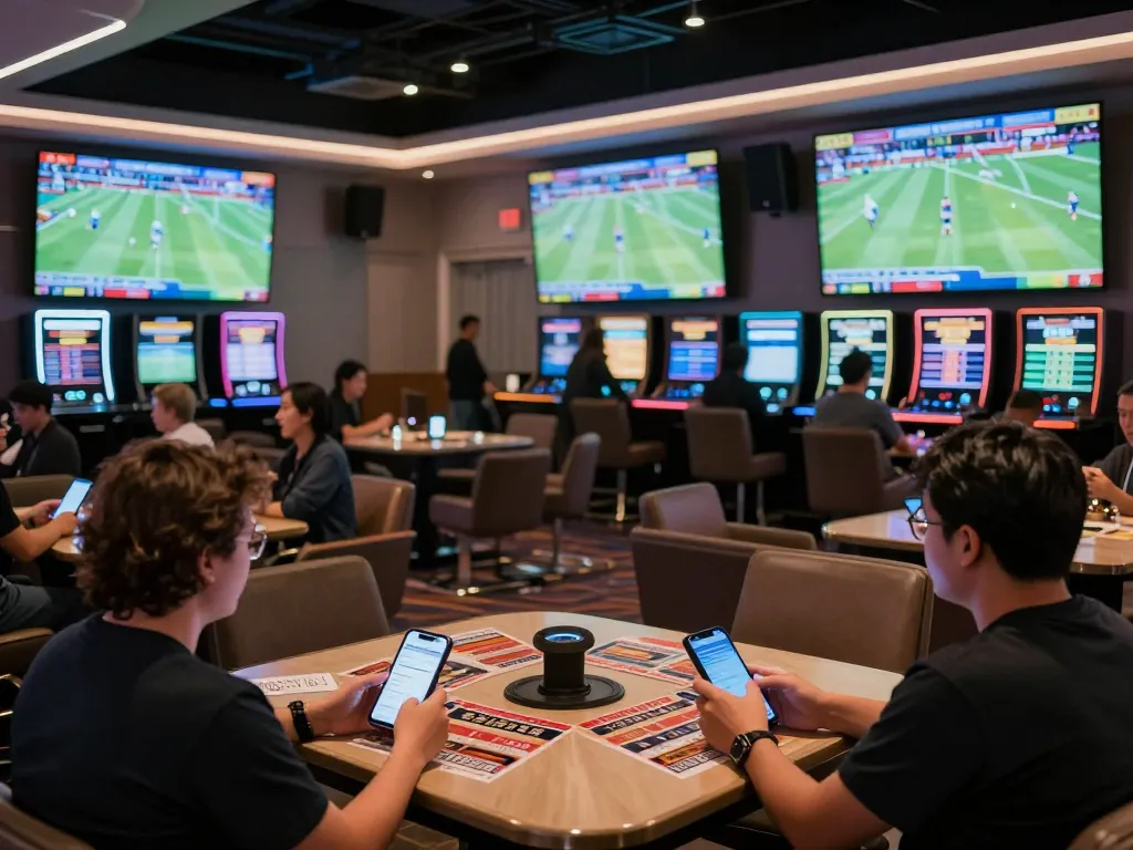 Place bets at one88's dynamic sports betting lounge featuring live games and excited players
