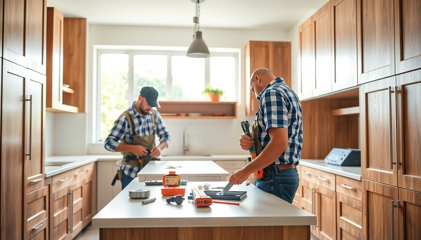 Enhance your space with Cabinet Refacing Largo FL, featuring skilled craftsmen transforming cabinets.