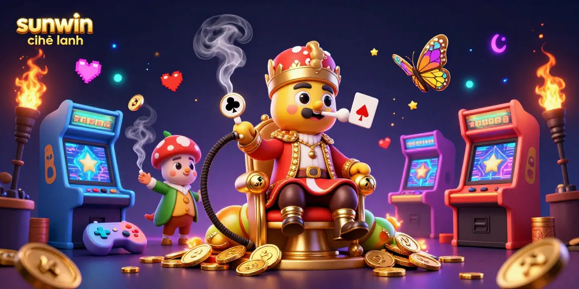 Experience the vibrant world of sunwin chính hãng through a dazzling 3D casino scene featuring gaming excitement.