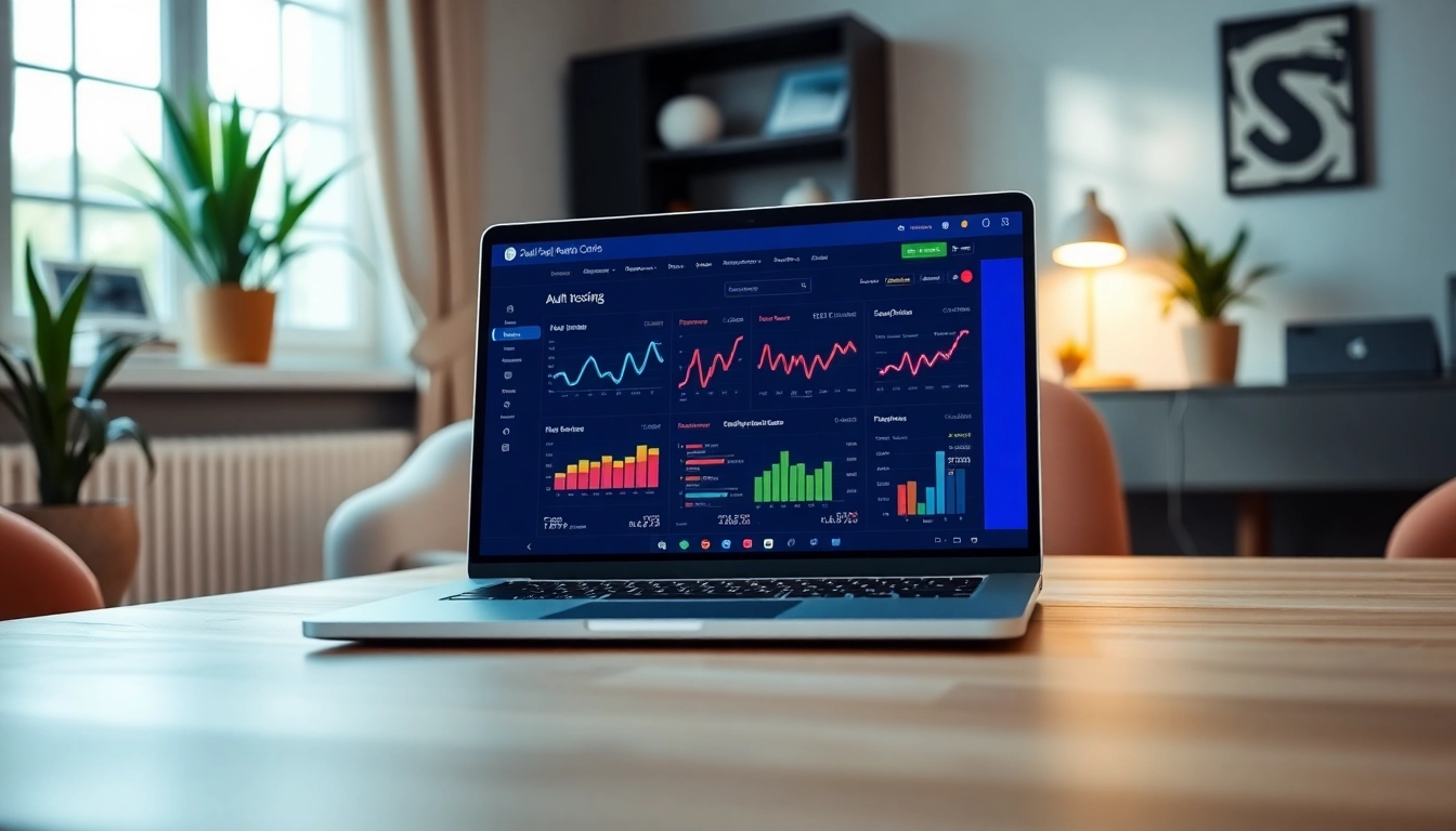 Engaging view of digital workspace highlighting adult hosting services