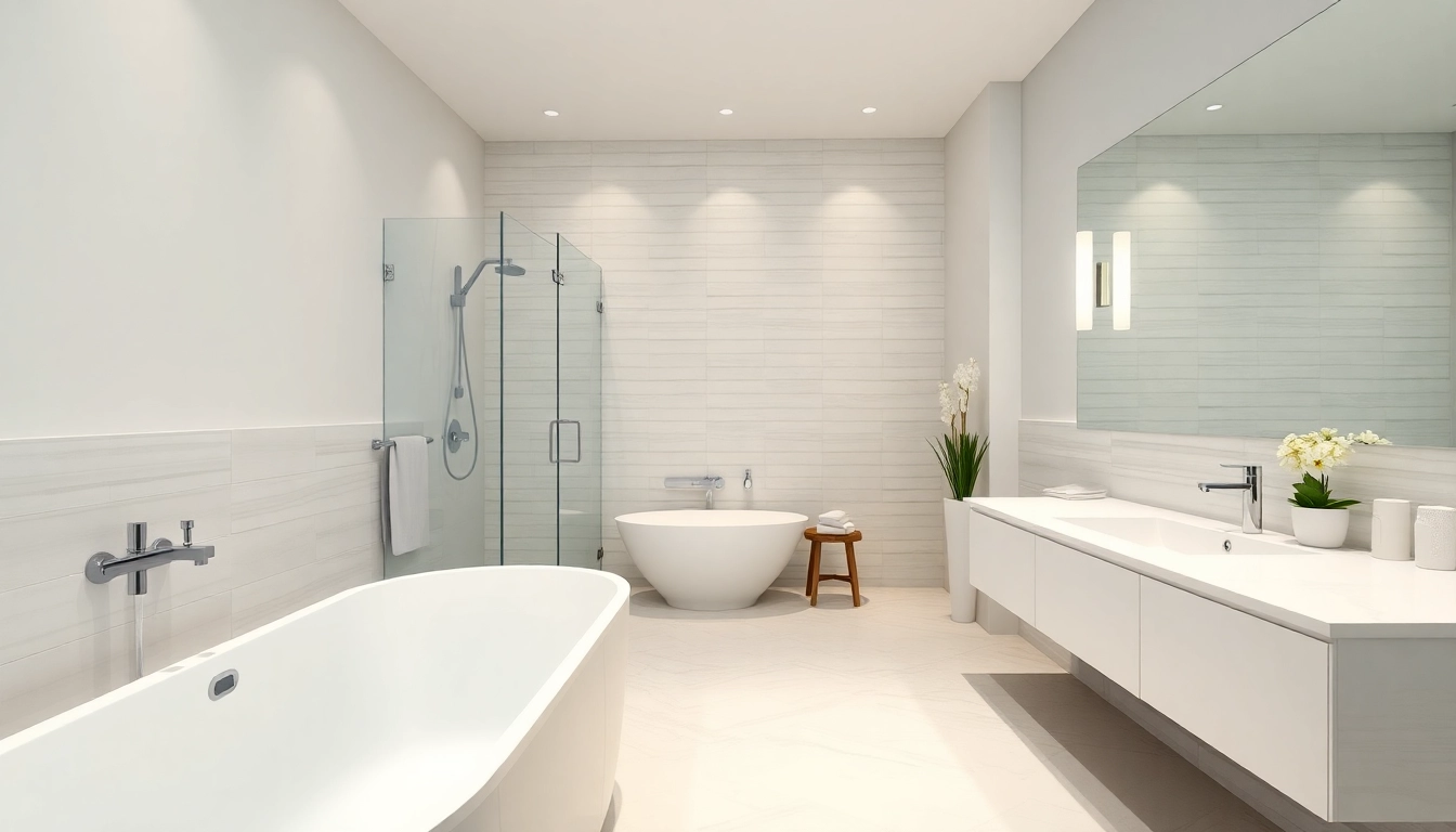 Renovated bathroom designed by bathroom remodelers vancouver with modern fixtures and elegant finishes.