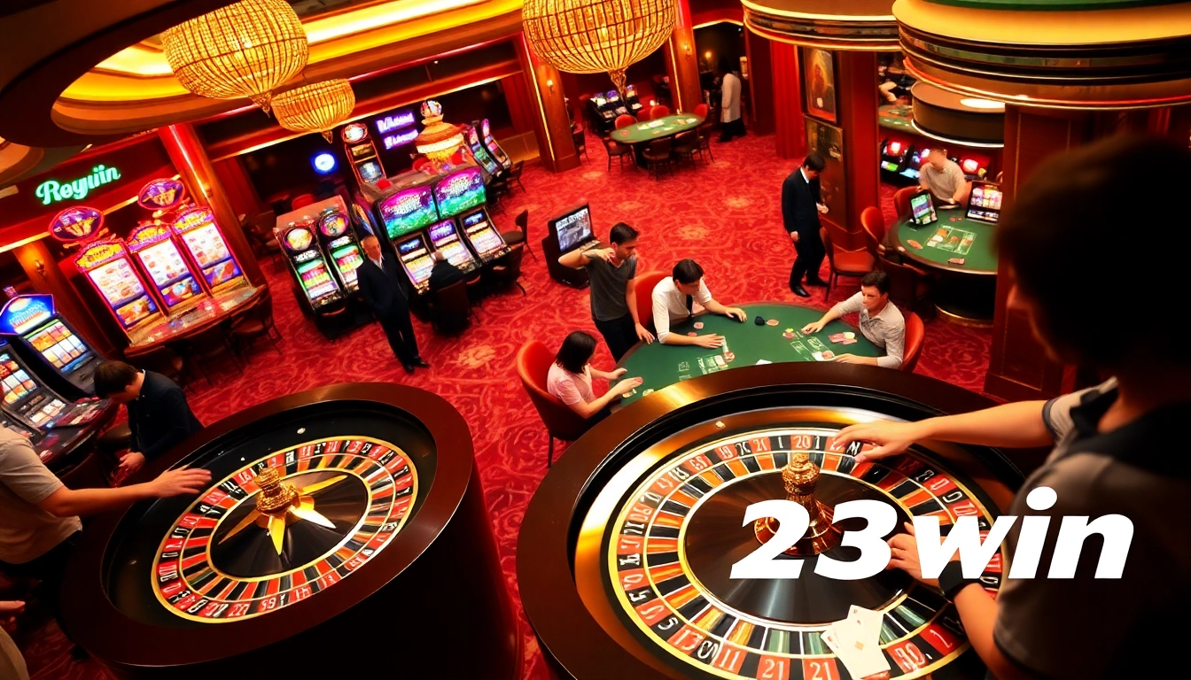 Experience the excitement of gambling at 23win with vibrant casino games and thrilling atmospheres.
