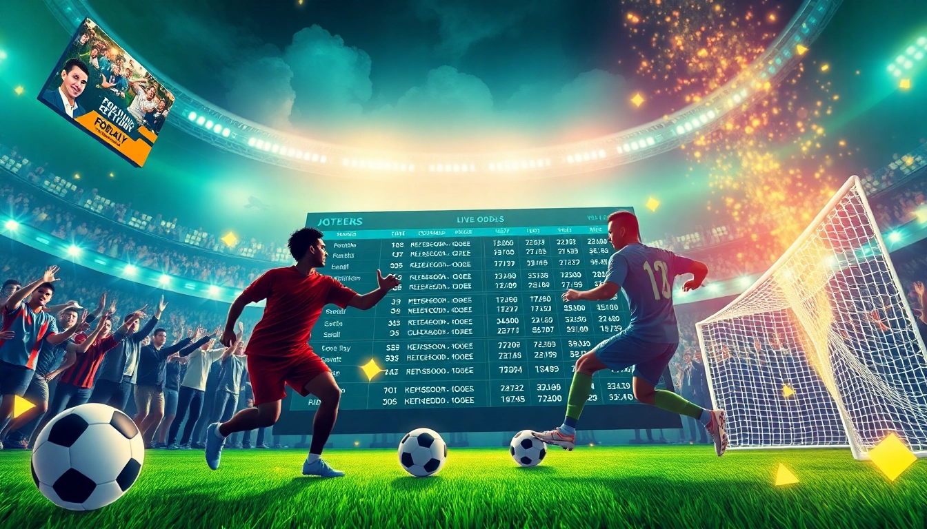 Exciting keo nha cai display with vibrant sports betting interface and real-time updates.