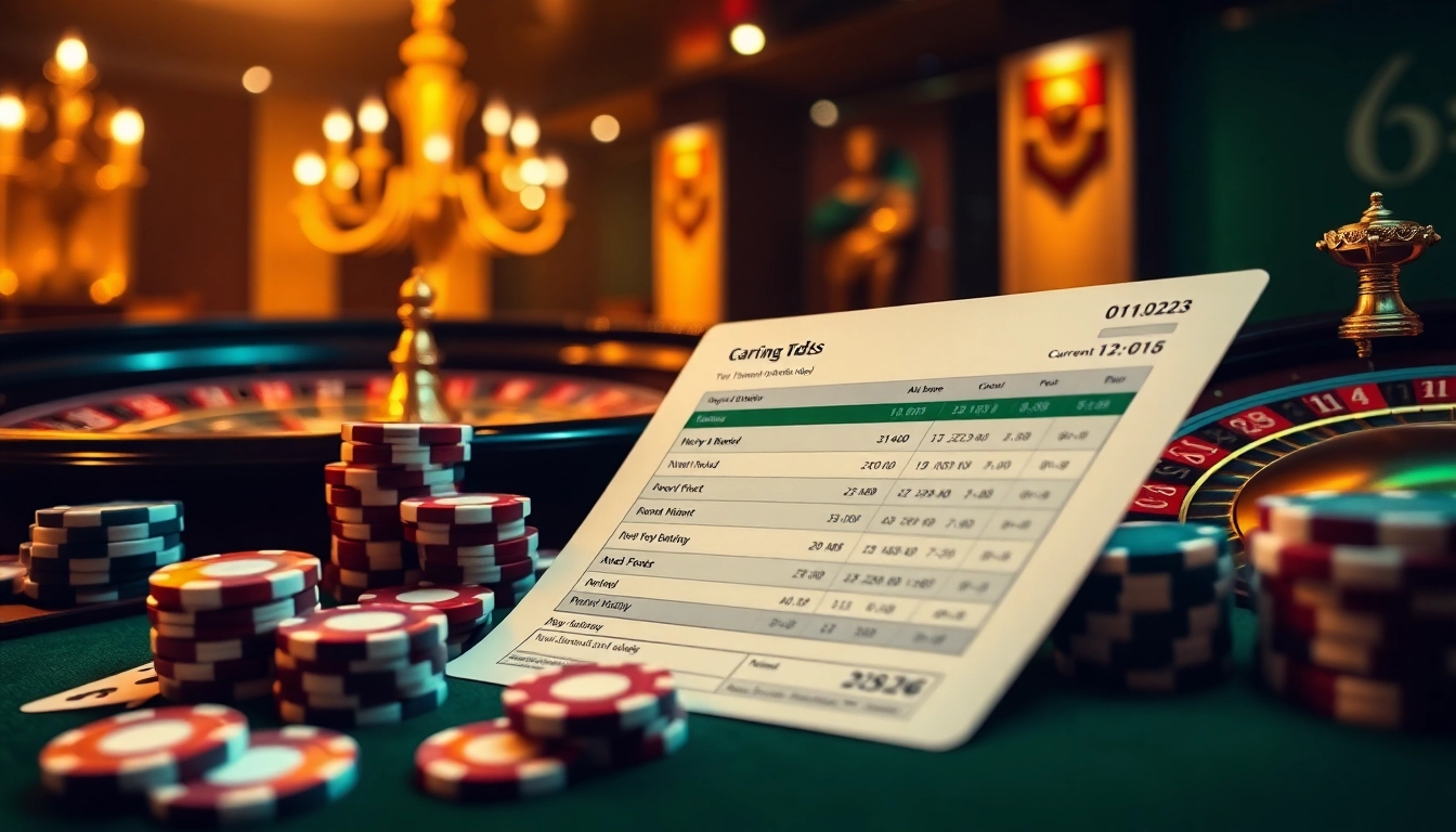 Exciting betting action at nhandinhkeonhacai.news with a stylish interface, poker chips and cards.