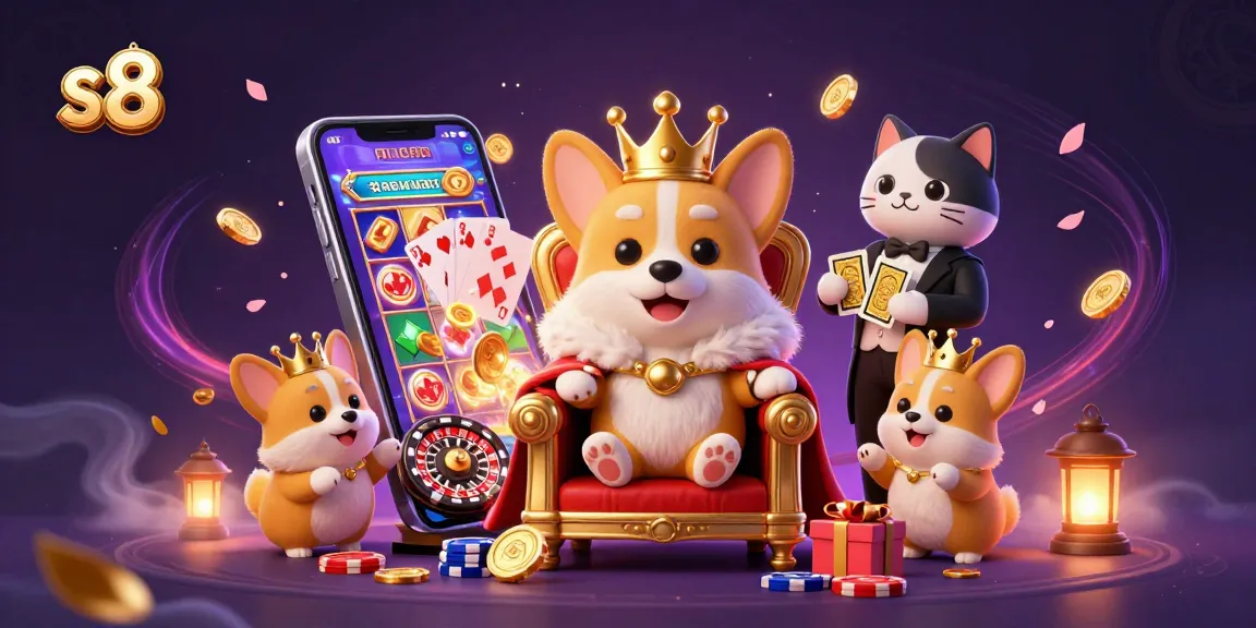 Join the S8 gaming revolution with a royal corgi, golden cards, and a world of slots!