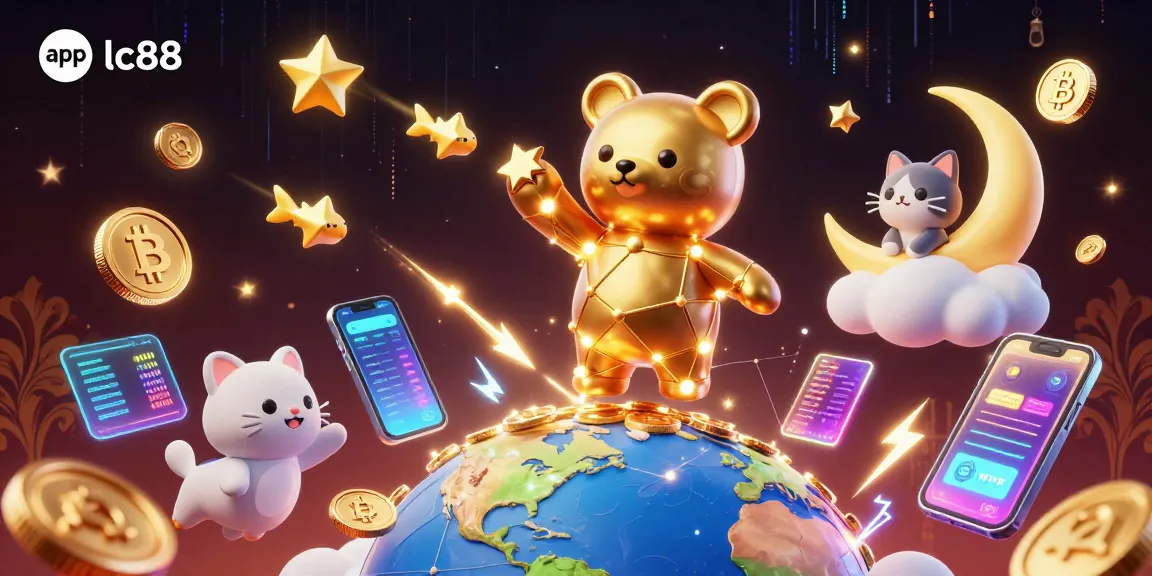 Engage with the app lc88 casino world featuring a vibrant 3D bear and digital rewards.