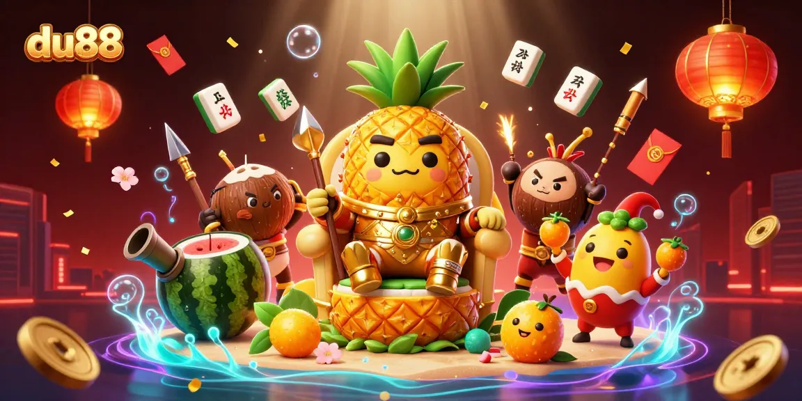Engaging scene showcasing du88's vibrant casino atmosphere with exciting characters and dynamic elements.